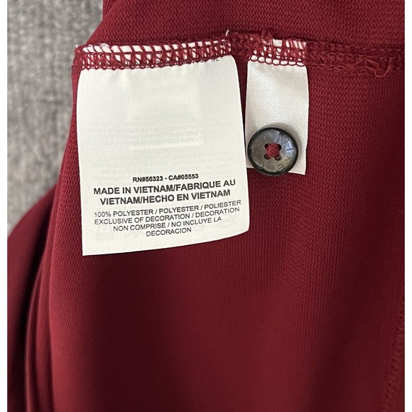 Nike Golf Dri Fit‎ Embroidered Fellowship Open Polo Shirt Mens Size L Burgundy - Picture 4 of 9